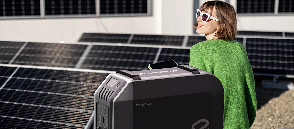 Solar photovoltaic panel charging