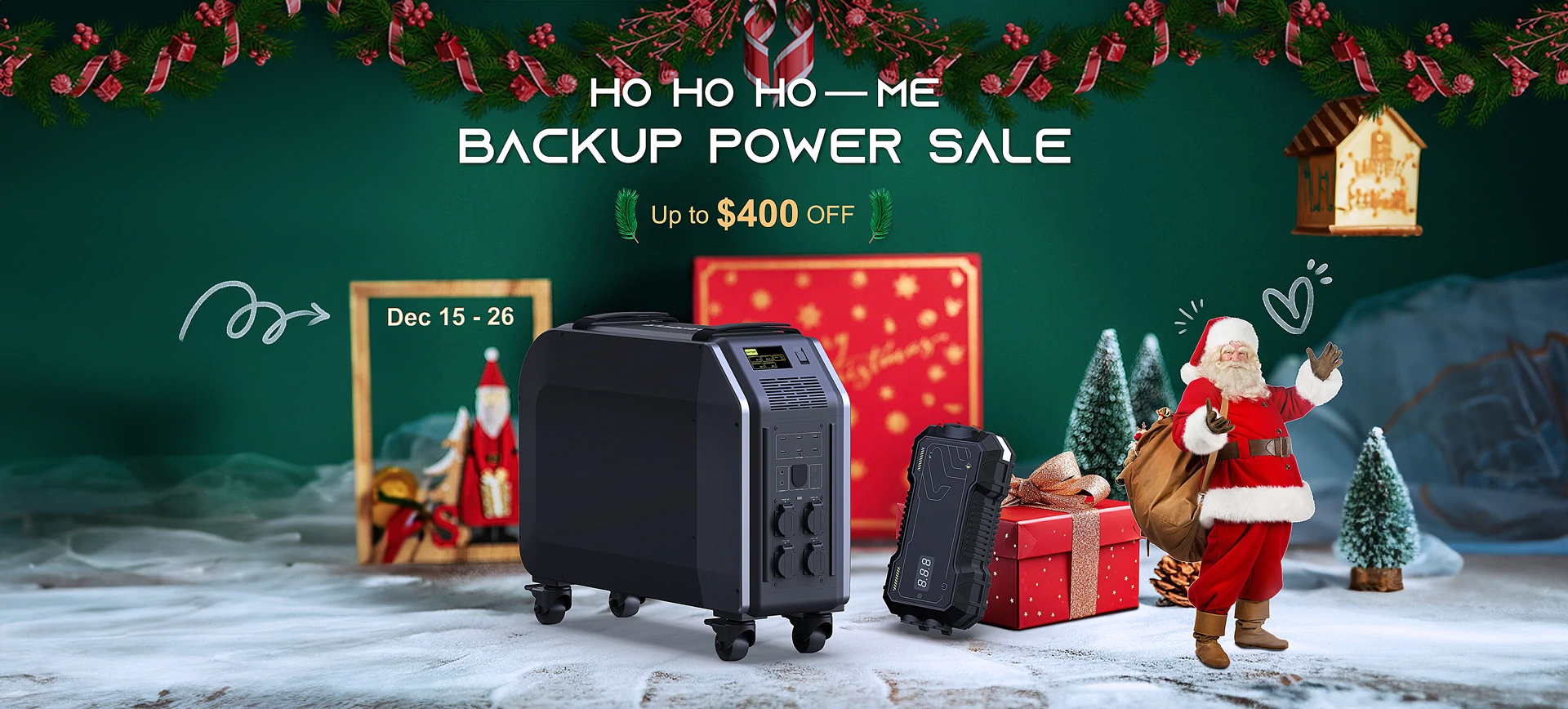 Powerfar Christmas Sale Up To $400 Off"